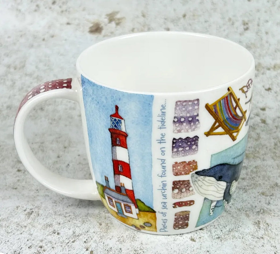 Emma Ball ‘Coastal Pieces’ Bone China Mug with Gift Box