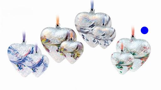 Friendship Coloured Glass Heart - 8 cm