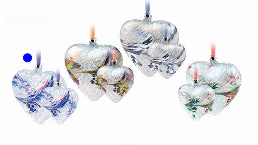 Friendship Coloured Glass Heart - 8 cm