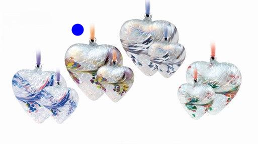 Friendship Coloured Glass Heart - 8 cm