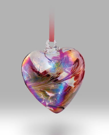 Glass Friendship Heart January - 8 cm