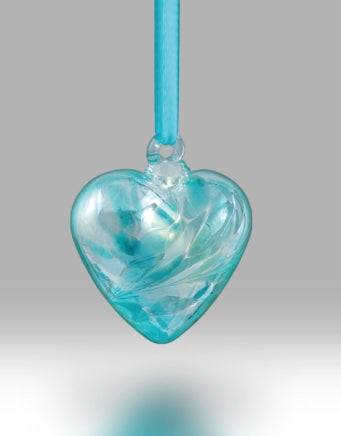 Glass Friendship Heart  March - 8 cm