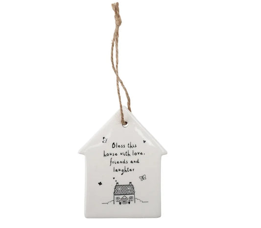 Send with Love ‘Bless this house with love...’ Ceramic House