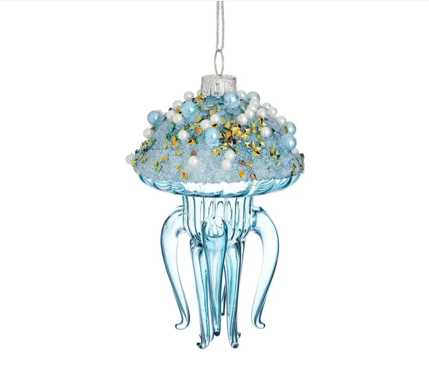Sass & Belle Blue Jelly Fish Christmas Decoration
