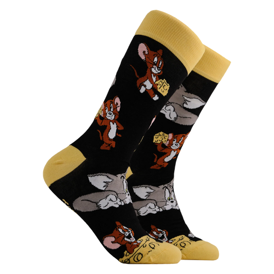 Soctopus Socks - Tom and Jerry Socks - Cheese - Size 9-12