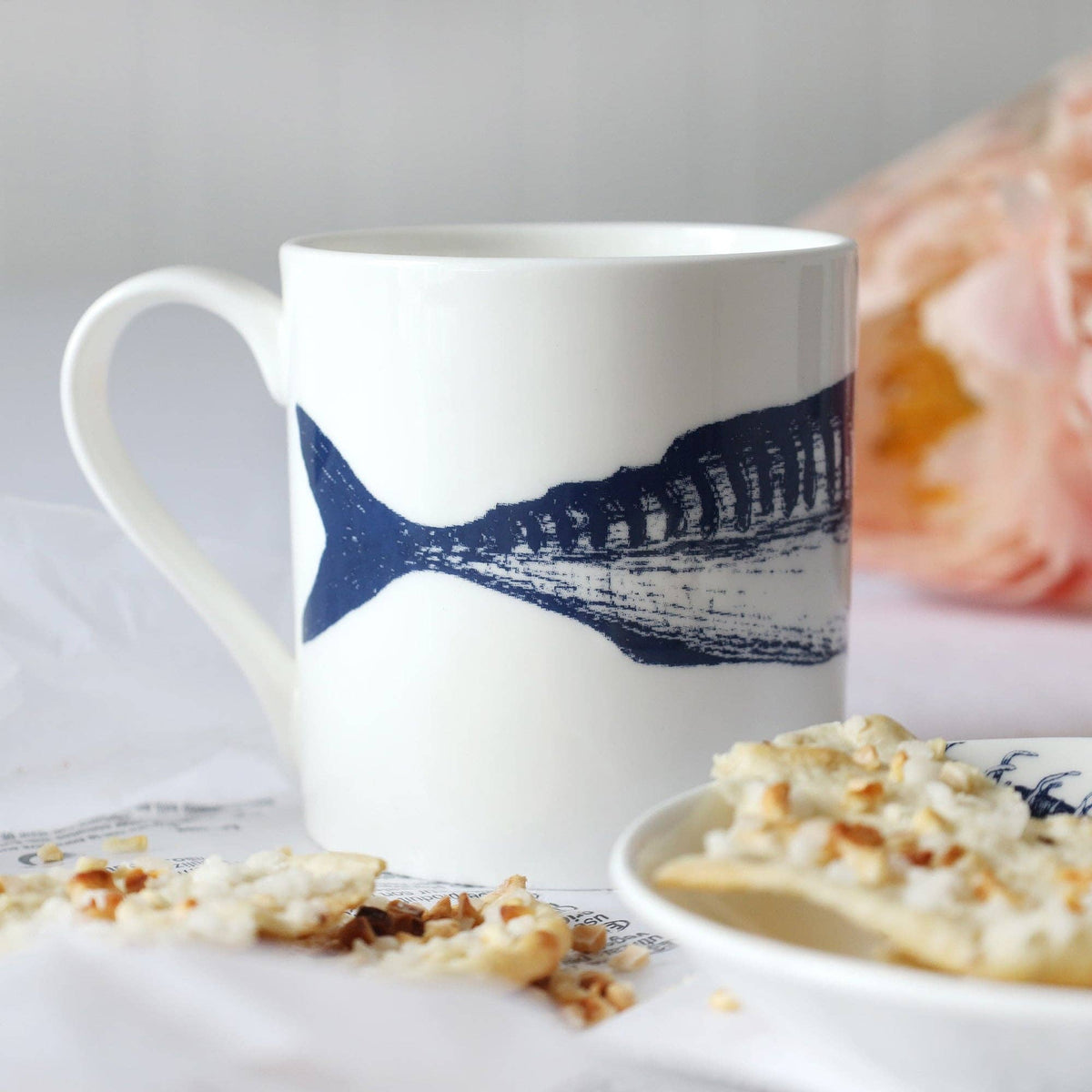 Bone China Mackerel Mug