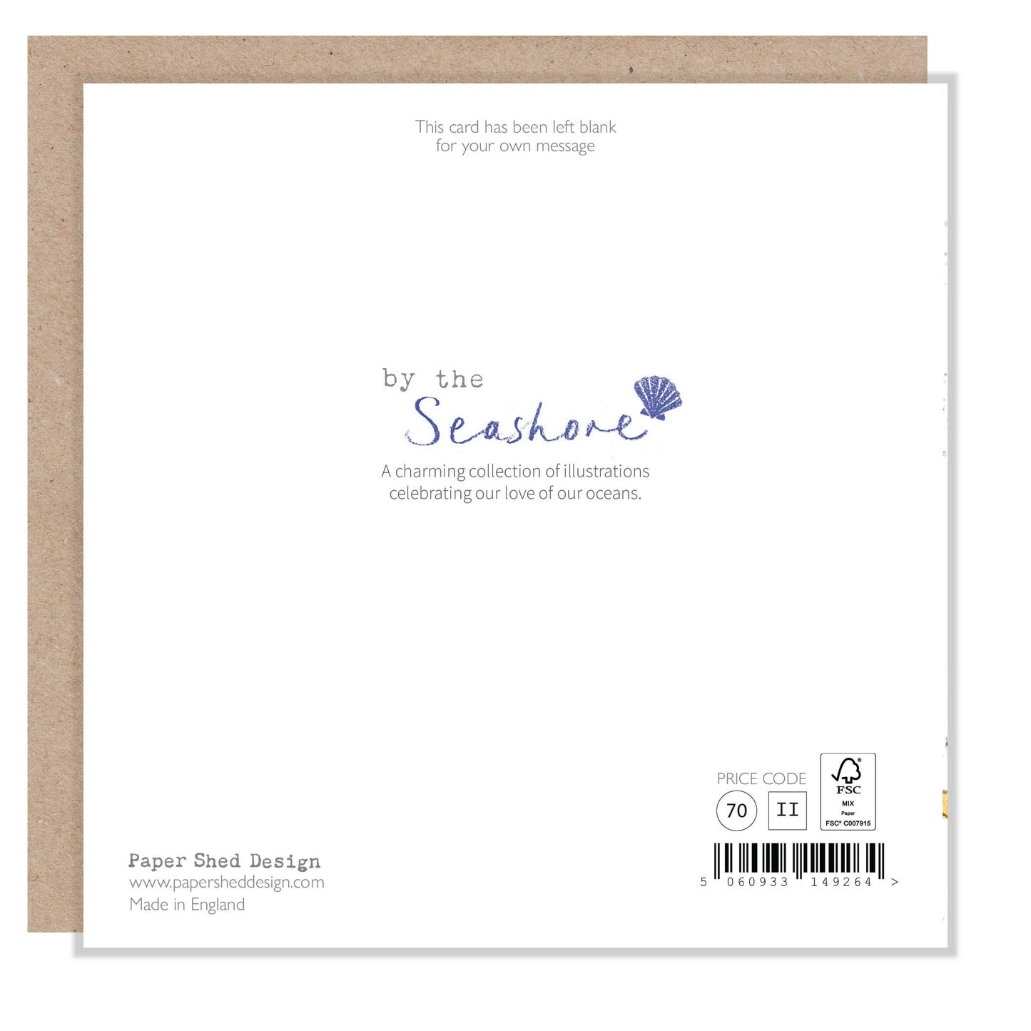 Puffin Greetings Card 'By the Seashore' range
