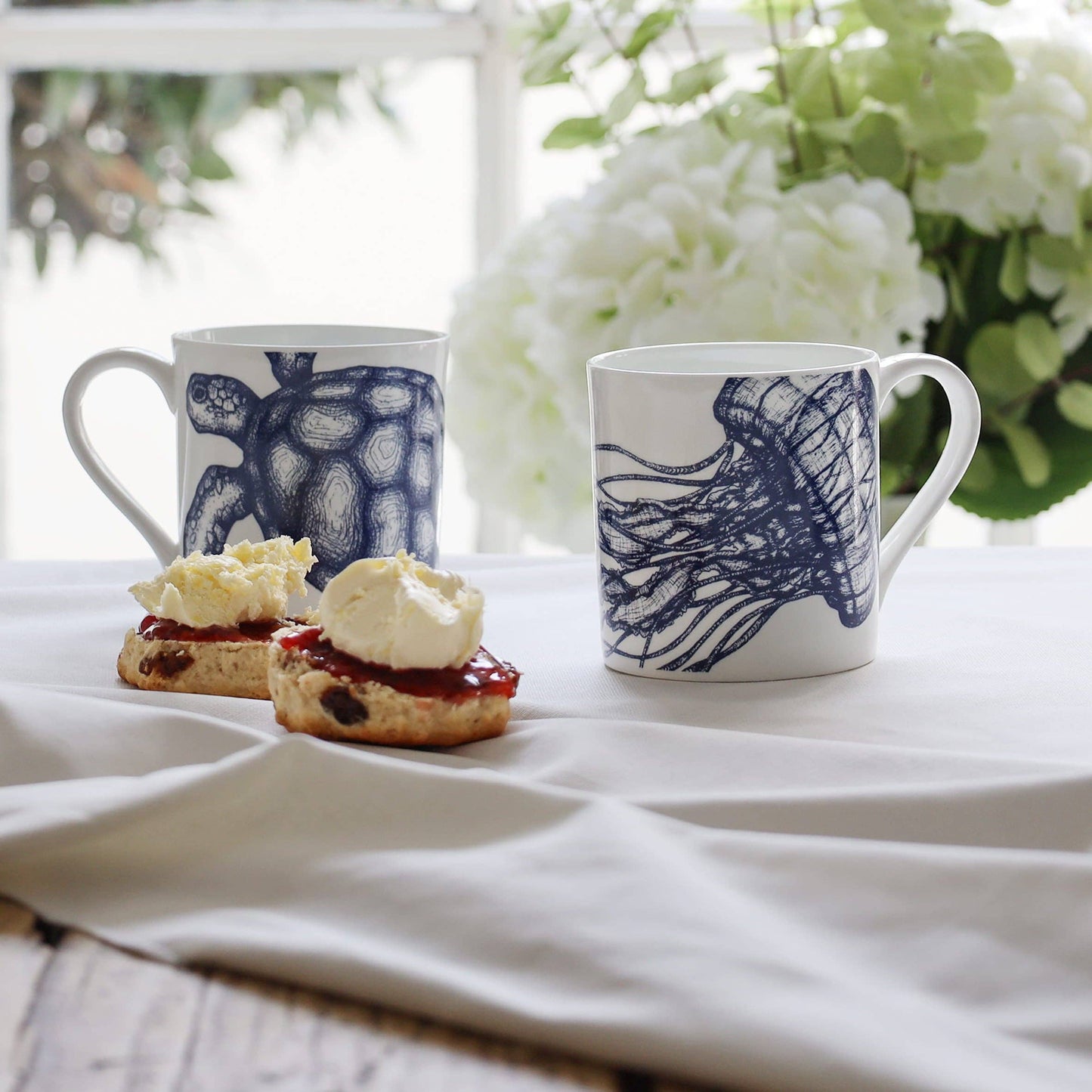Bone China Jellyfish Mug