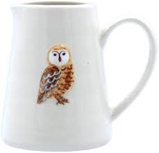 Barn Owl Ceramic Mini Jug