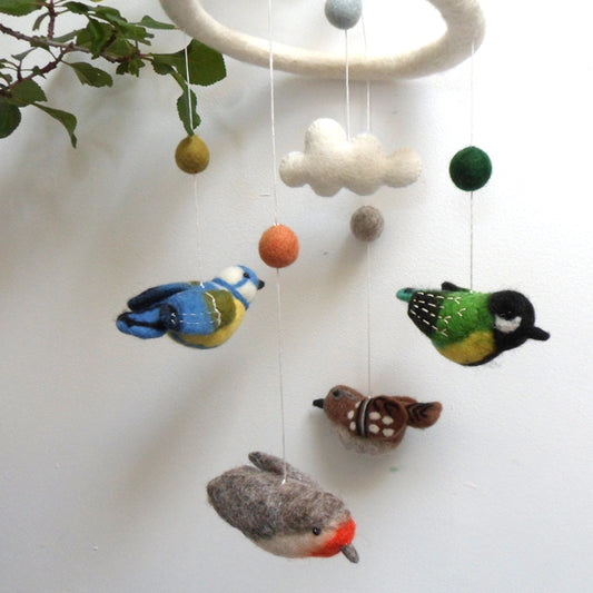 Handmade Felt Birds Mobile