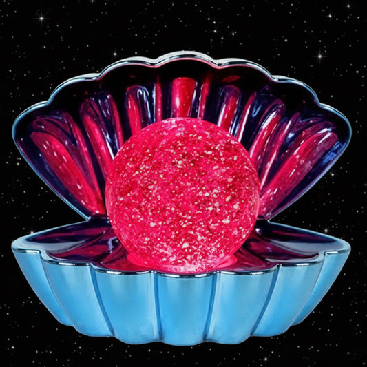 Colour Changing Mood Lamp Clam Shell - Metallic Blue