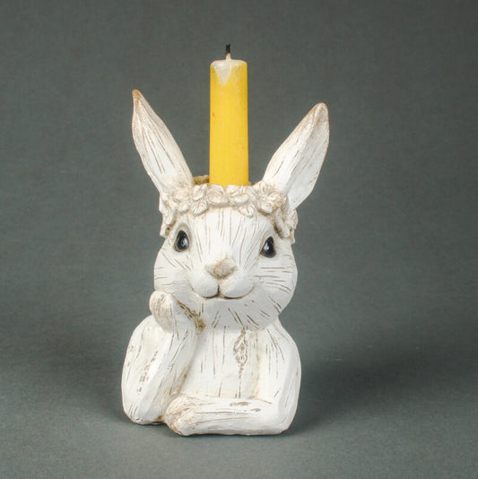 'Thinking' Bunny Candle Holder