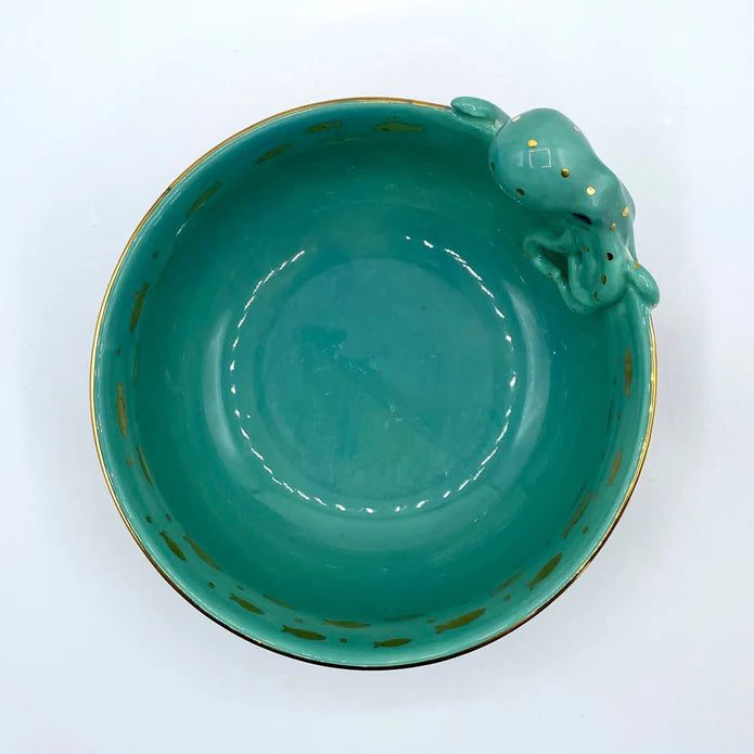 Coral Octopus Nibbles Bowl