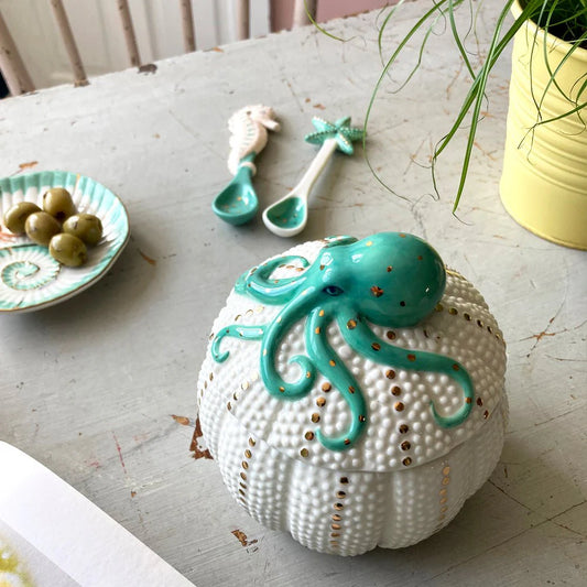Coral Octopus Pot