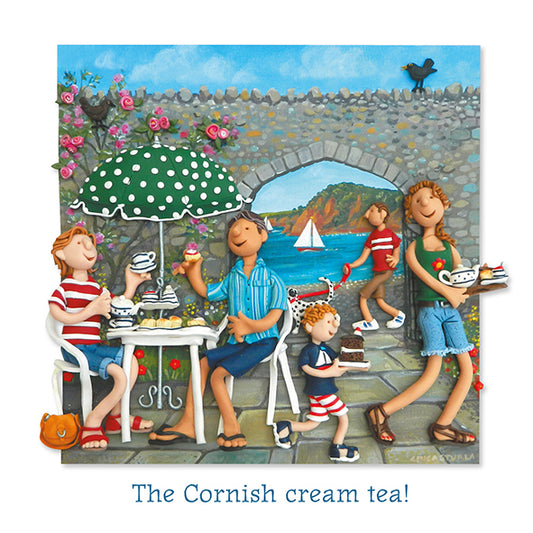 The Cornish Cream Tea! Greetings Card