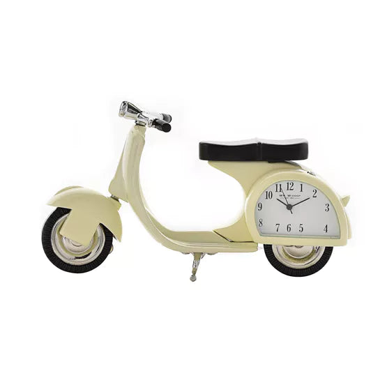 Vespa Cream Miniature Clock