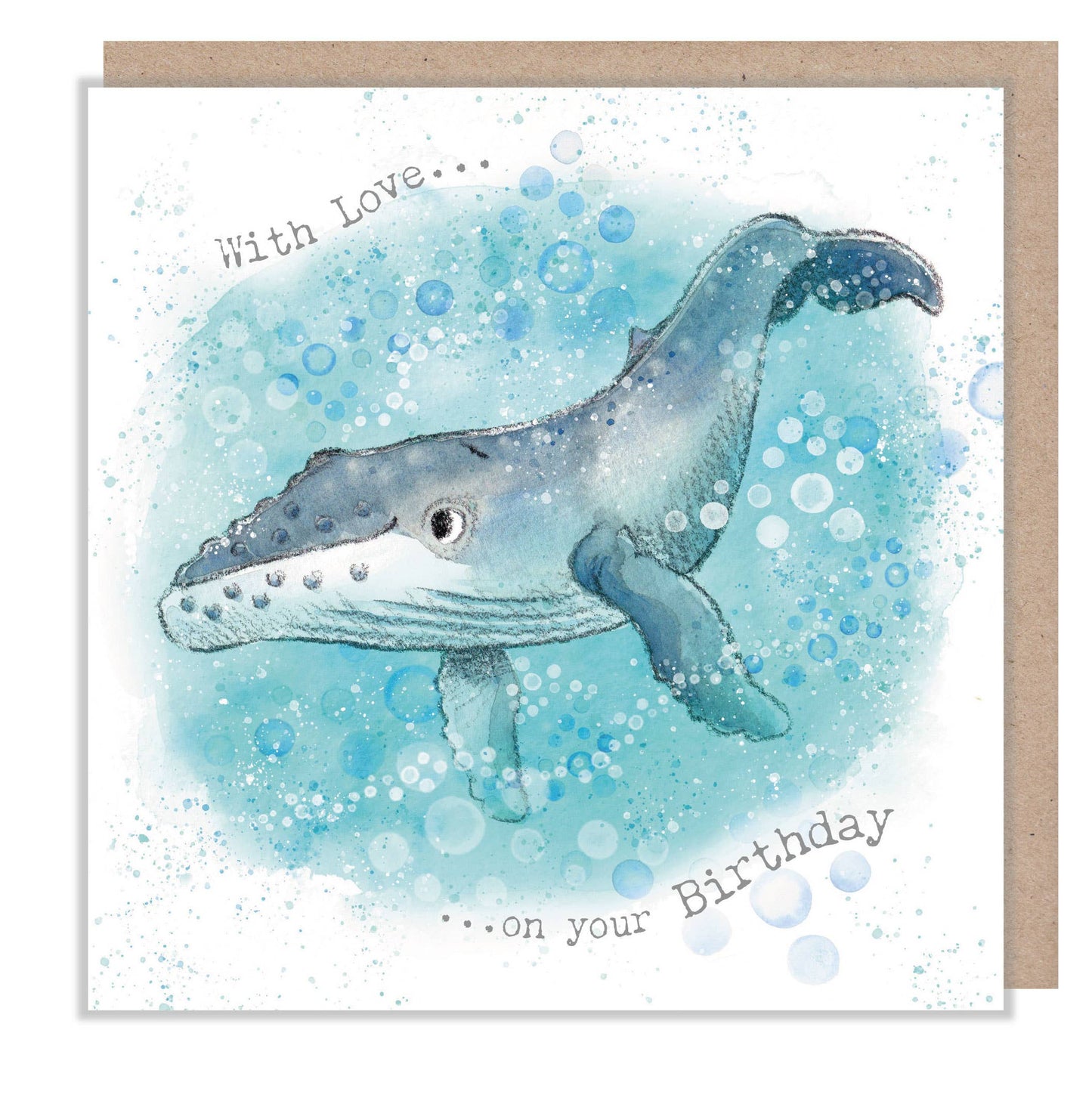Whale Birthday Card 'By the Seashore' range