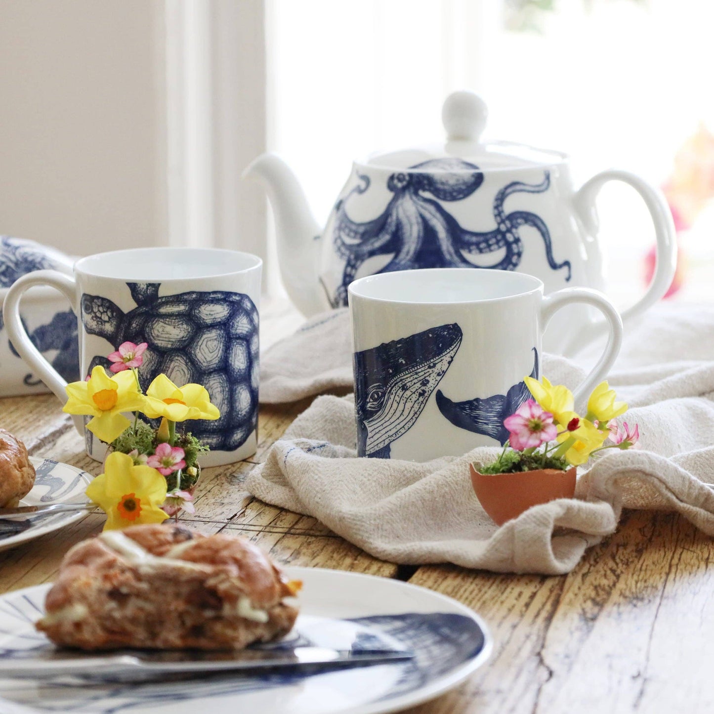 Bone China Whale Mug