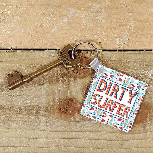 'Dirty Surfer' Key Ring