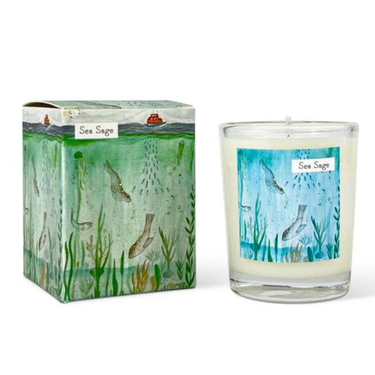 Diving Seals - Sea Sage Scented Candle, 20cl
