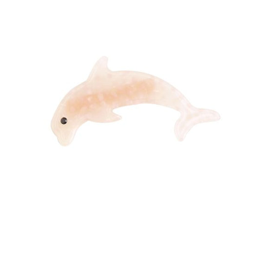 Dolphin Hair Claw Clip, Cream