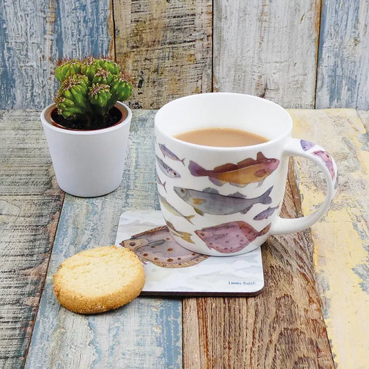 Emma Ball ‘Fishies’ Bone China Mug with Gift Box