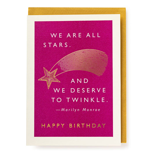 We Are All Stars | Letterpress Cards | Large Cards