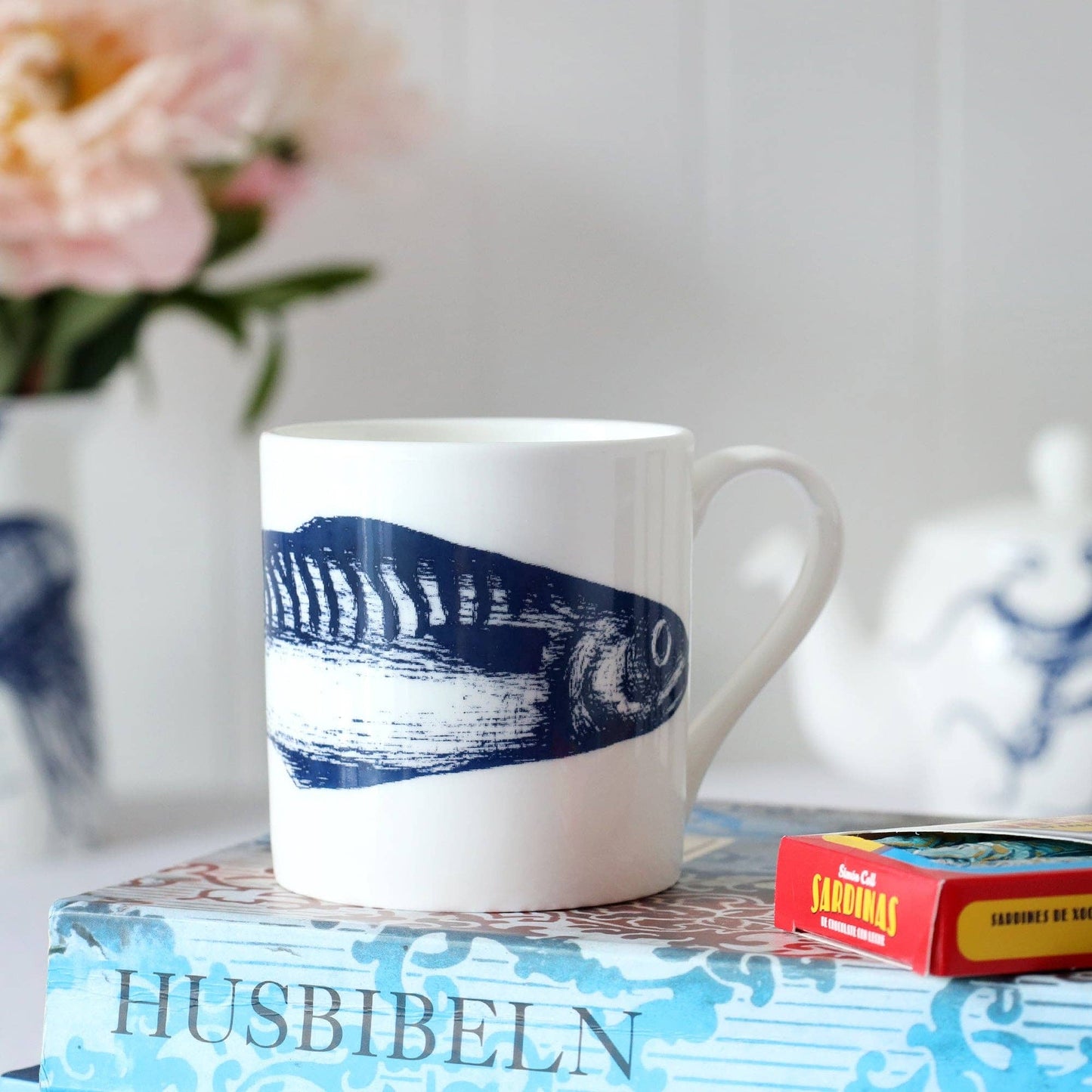Bone China Mackerel Mug