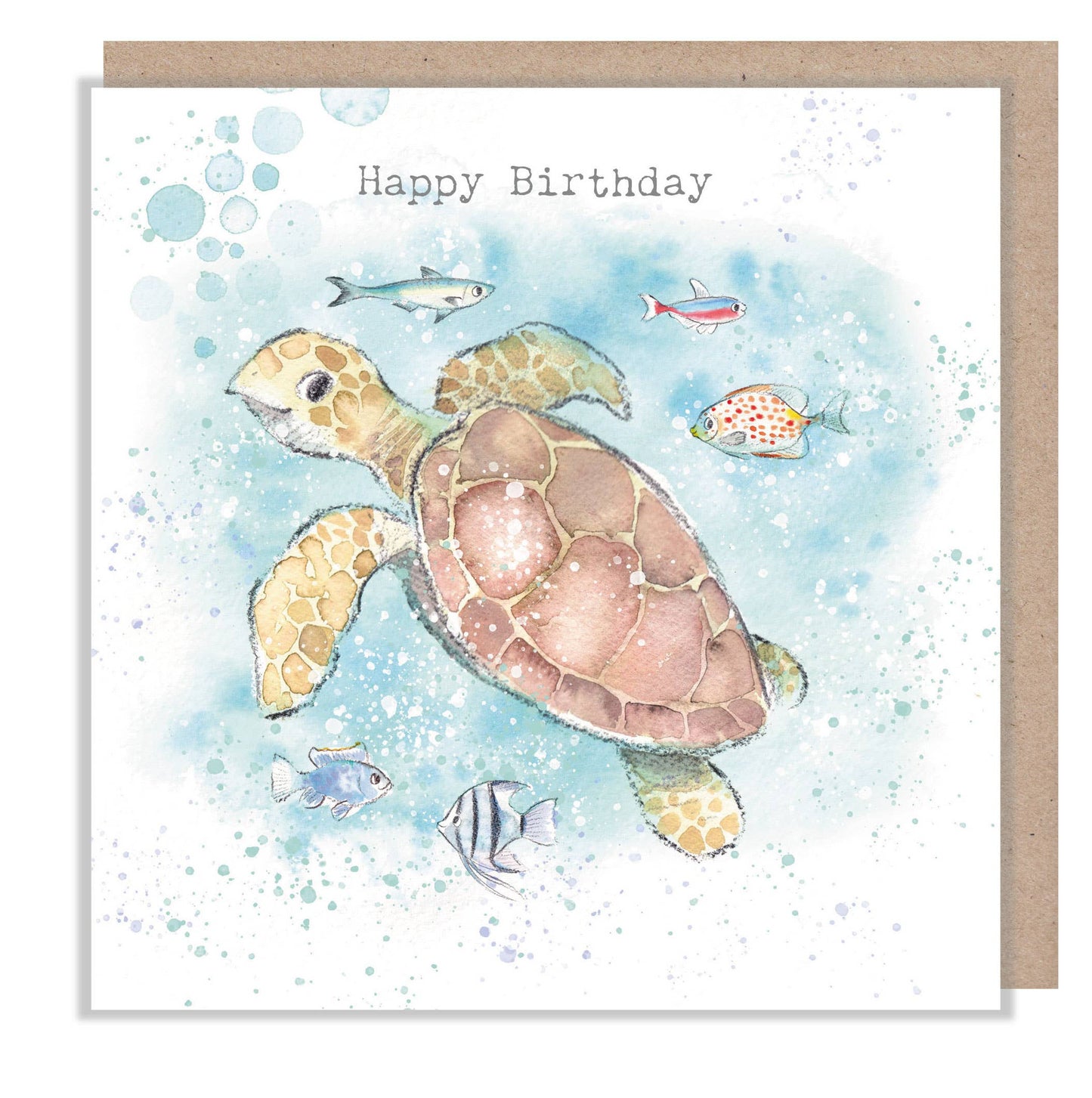 Turtle Birthday Card  'By the Seashore' range