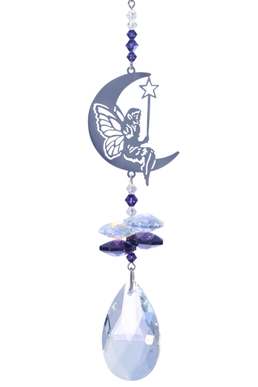Crystal Fantasy Fairy with Wand - Purple