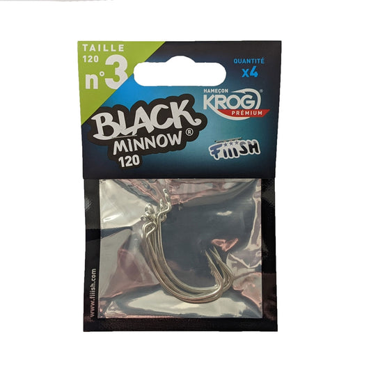 Fiiish Black Minnow - No. 3 Hooks