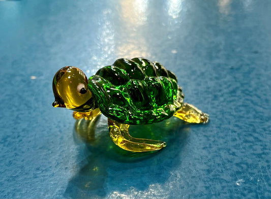 Green Glass Turtle
