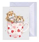 'Hammy Anniversary' Miniature Greetings Card
