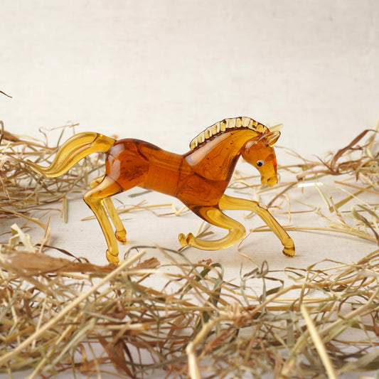 Glass Horse Figurine