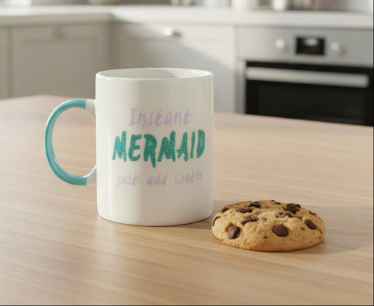 'Instant Mermaid Just Add Water' Bone China Mug