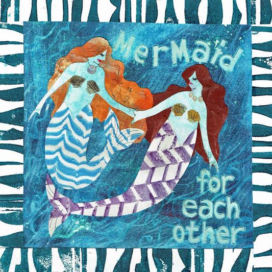 Mermaid for Each Other Greetings Card