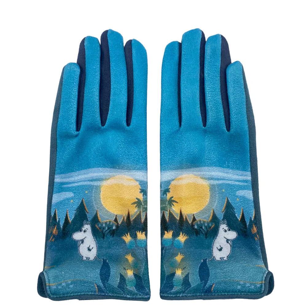 Moomin Campfire Embroidered Gloves