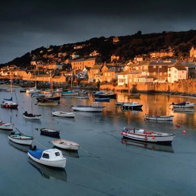 'Mousehole Harbour' Greeting Card