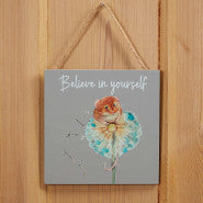 'Believe in yourself' Mouse Humour Plaque