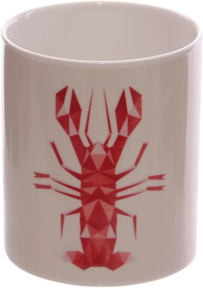 Lobster and Crab Design Bone China Mug Set