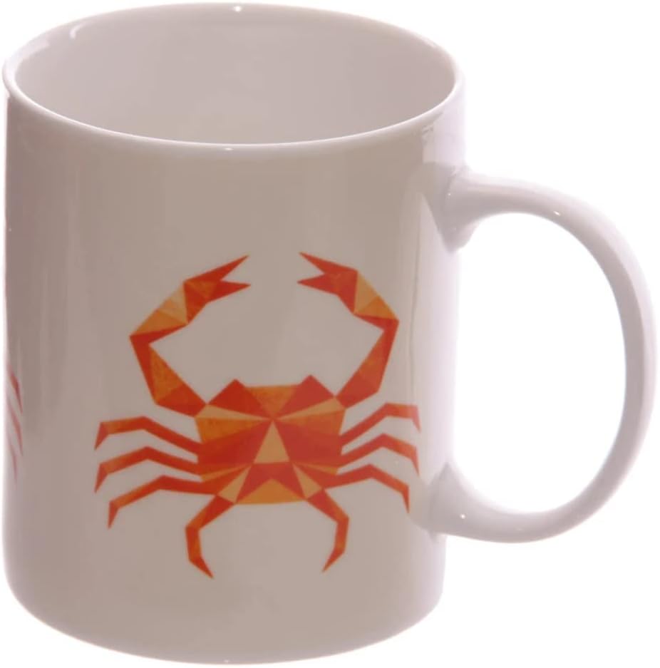 Lobster and Crab Design Bone China Mug Set