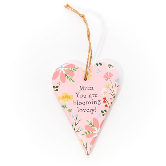 Spring Floral Hanging Heart