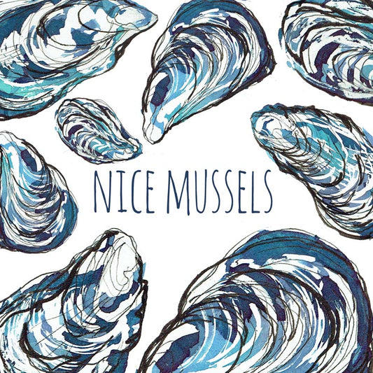 Nice Mussels Greetings Card