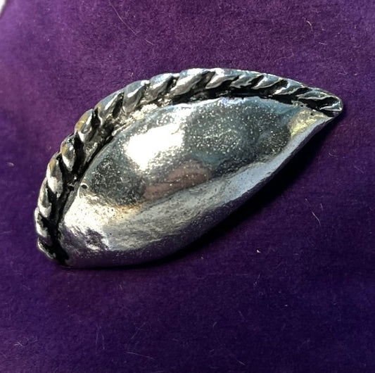 Cornish Pewter Large Pasty Brooch