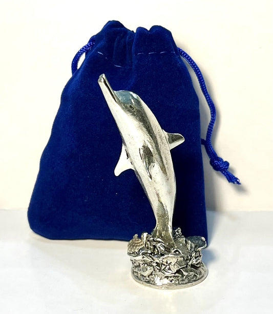 Cornish Pewter Large Dolphin Figurine