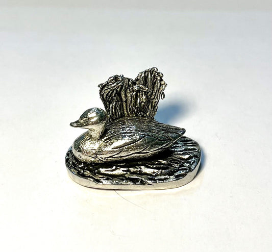 Cornish Pewter Mallard Duck Figurine