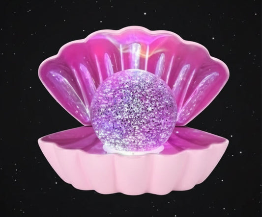 Colour Changing Mood Lamp Clam Shell - Pink Pearl