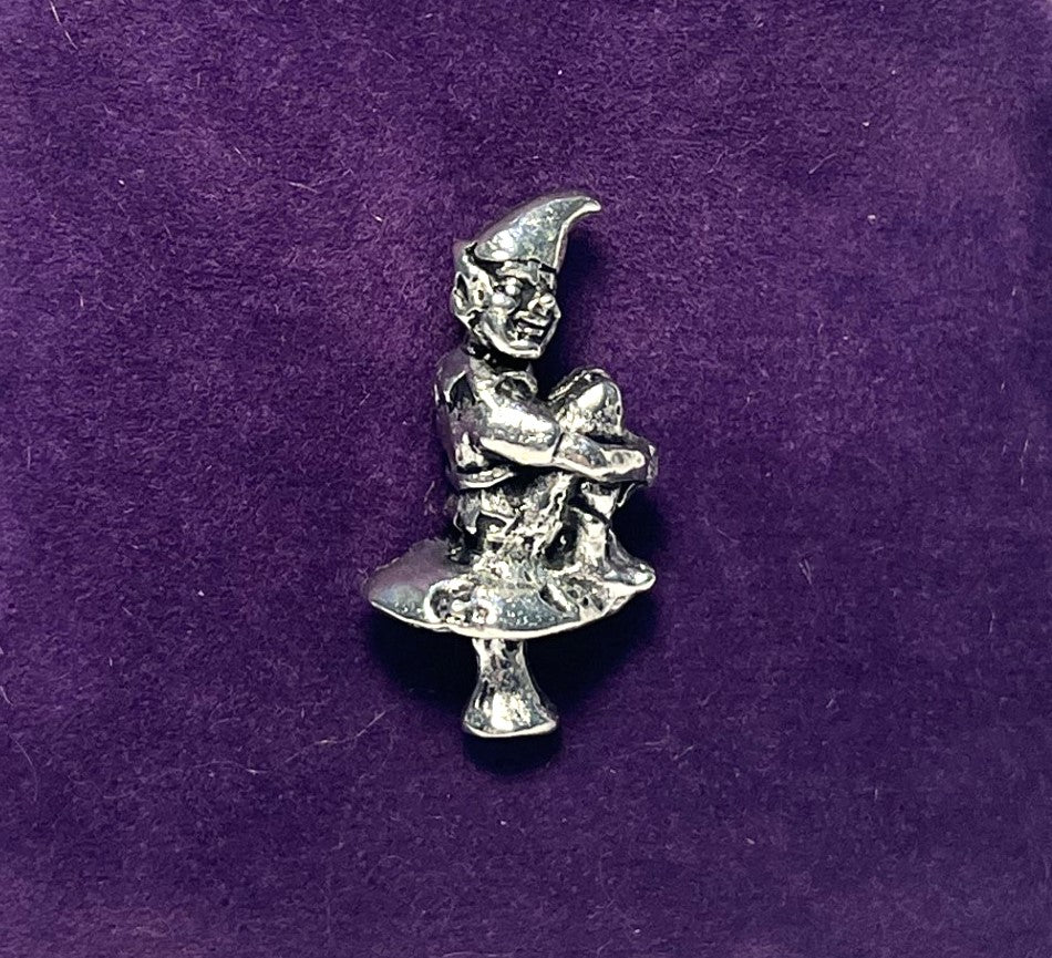 Cornish Pewter Piskey Pin Badge