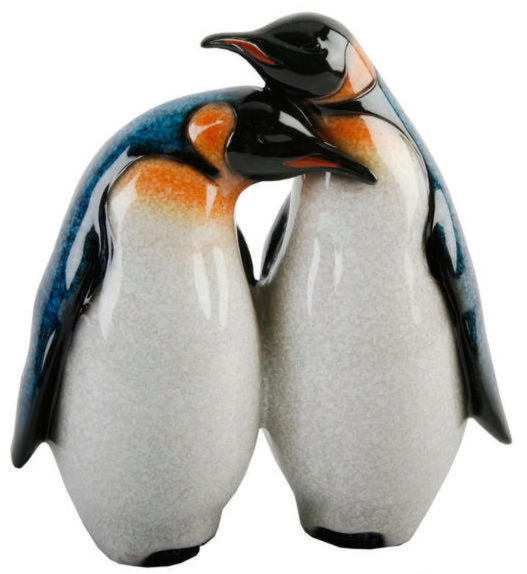 Polished Stone Effect Penguin Couple