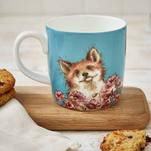 Wrendale Poppy Field Fox Mug